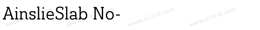 AinslieSlab No字体转换